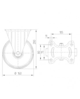 Roue-roulette-fixe-3478UAR160P63