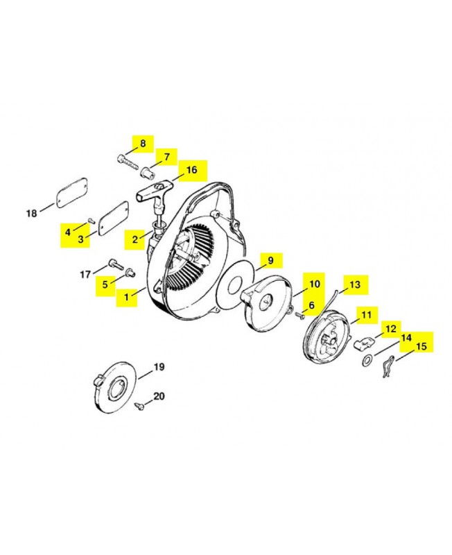 Repères 1 à 16 Carter