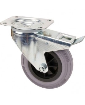 Roue-roulette-polyurethane-pivotante-a-blocage-3477PIR160P63