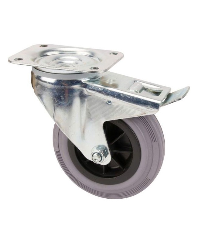 Roue-roulette-polyurethane-pivotante-a-blocage-3477PIR160P63