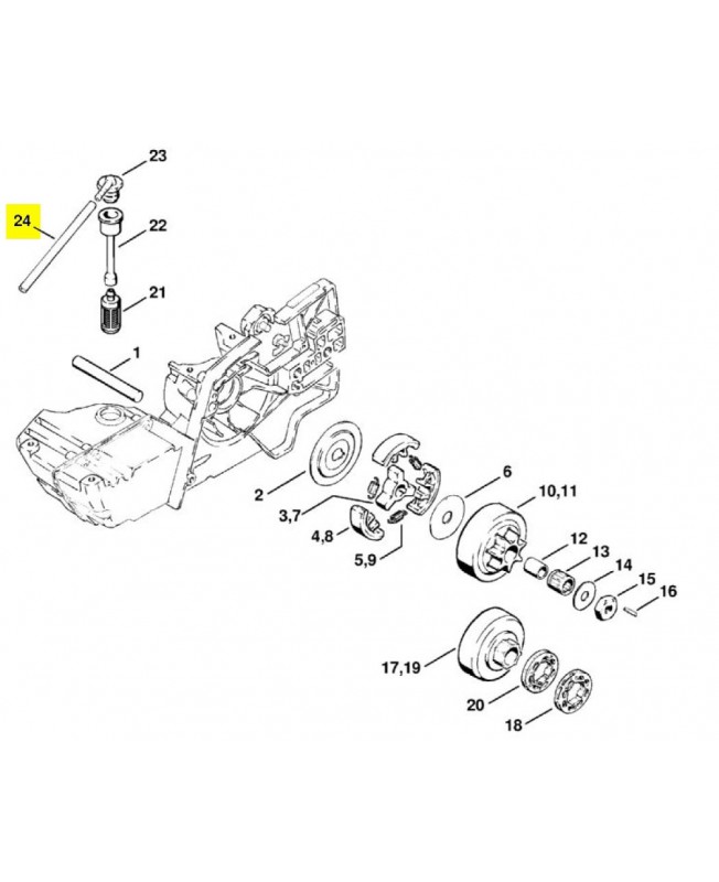  Tuyau 1106-358-0700 stihl