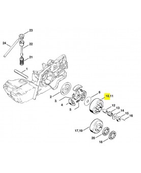 Repère 10 Pignon 1108-640-2000