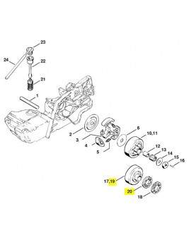 Repère 19 et 20 Pignon