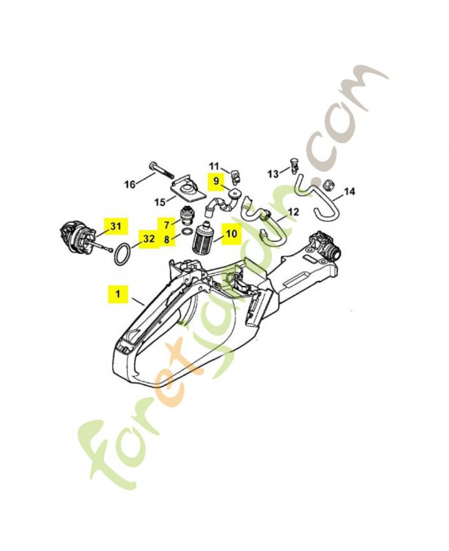 Repères 1-7 à 10-31 et 32 Carter