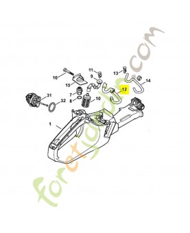 Tuyau essence 1143-358-7702. Pièce détachée Stihl / Vicking