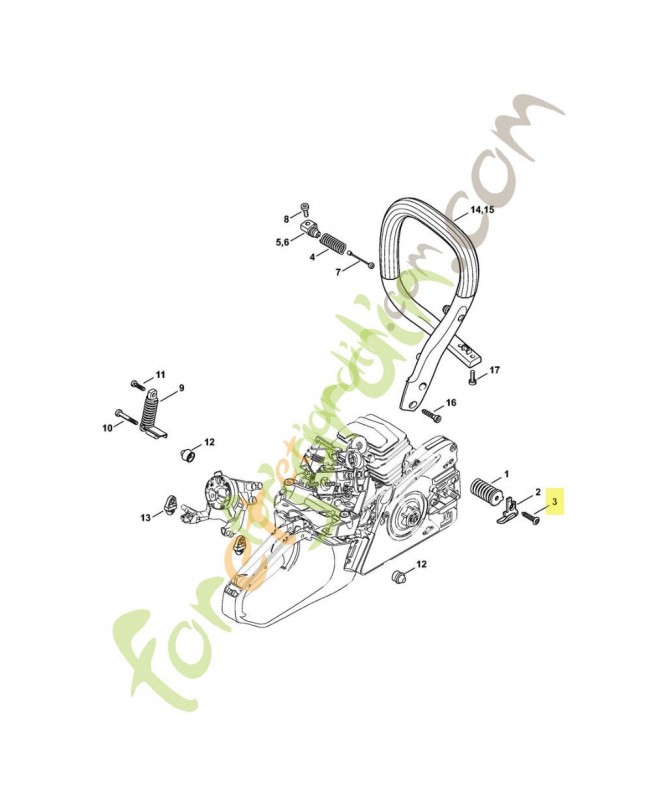 Vis cylindrique is-p 6x30 9074-477-4438. Pièce de rechange Sithl / Vicking