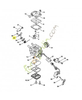 Levier volet demarrage