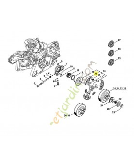 Masselotte Stihl réf. 1121-162-0802