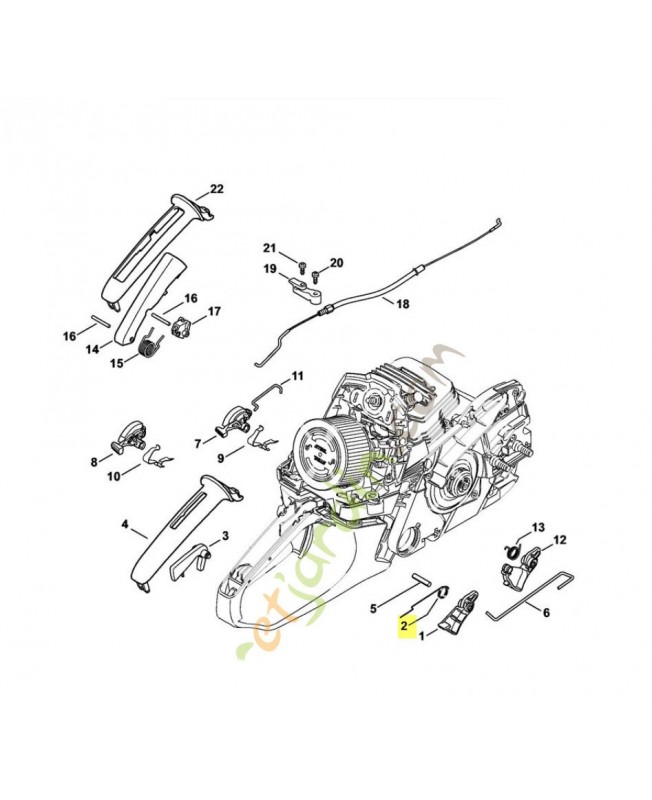Ressort de connexion 1141-442-1620. Pièce de rechange Sithl / Vicking Ressort de connexion 1141-442-1620. Pièce de rechange Sithl / Vicking