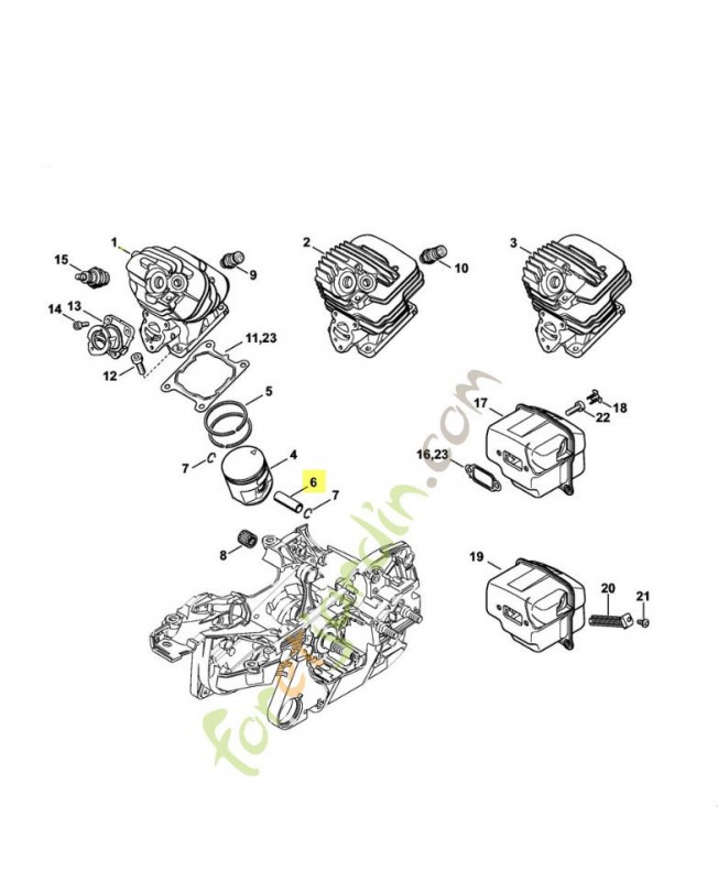 Axe de piston 10x6x32