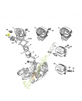 Coude 1141-140-2530. Pièce détachée Stihl / Vicking