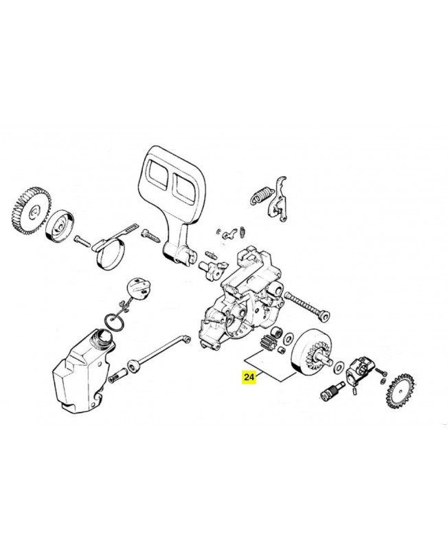 Jeu de pièces de roue dentée avec pignon  référence 1206-007-1002