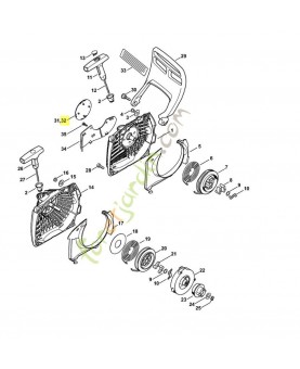 Plaque matricule ms 261 c 1141-967-1502. Pièce de rechange Sithl / Vicking