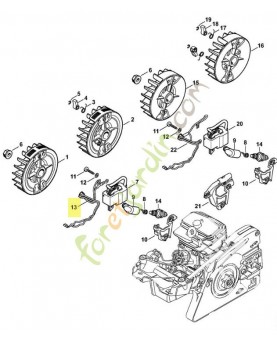 Faisceau de cables 11434403007  stihl