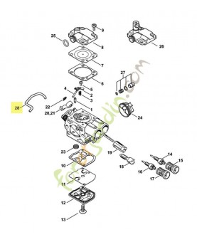 Tringle volet starter Stihl réf.1143-185-1903