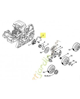 Tuyau d'huile 1143-647-9403. Pièce détachée Stihl / Vicking