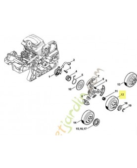 Pignon 3/8" Picco 6D Stihl réf.1143-640-2000