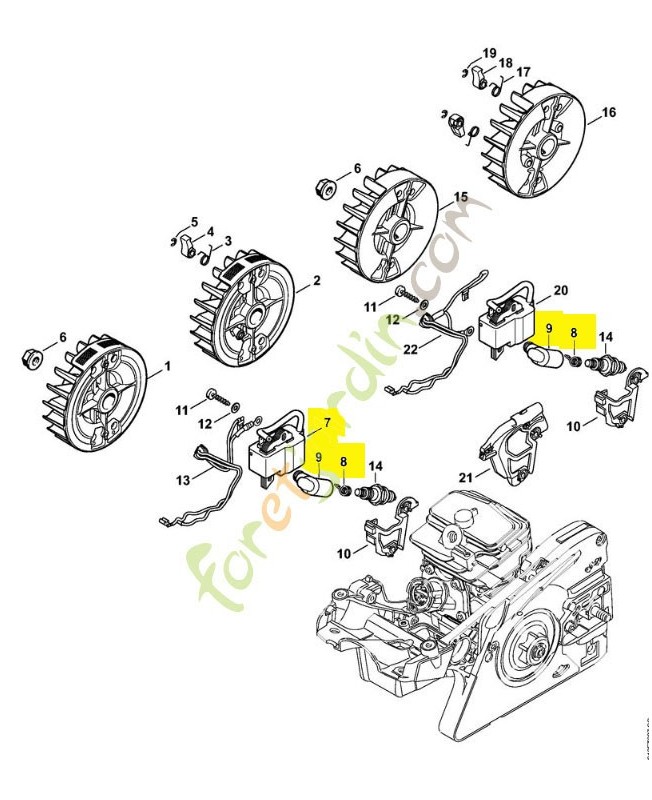 Module d'allumage 1143-400-1315. Pièce détachée Stihl / Vicking Module d'allumage 1143-400-1315. Pièce détachée Stihl / Vicking