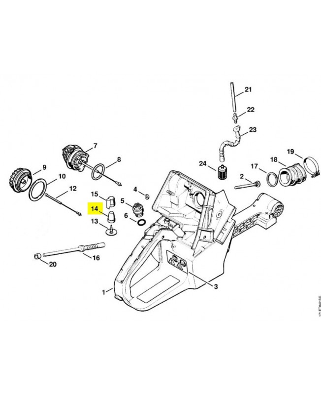 Filtre 1121-358-1800. Pièce détachée Stihl Filtre 1121-358-1800. Pièce détachée Stihl