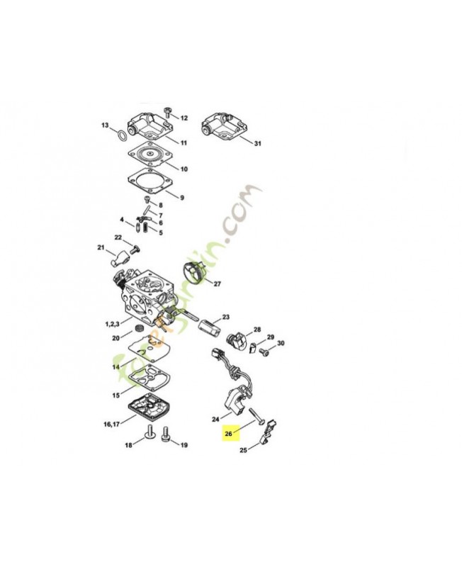 Vis tête fraisée 2,5x16 9076-478-0210. Pièce de rechange Sithl / Vicking Vis tête fraisée 2,5x16 9076-478-0210. Pièce de rechange Sithl / Vicking