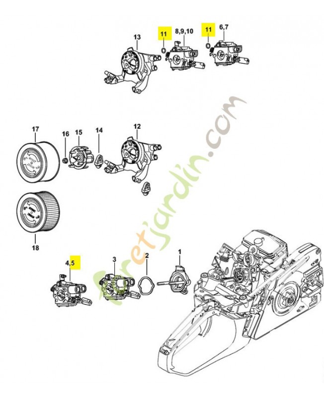 Carburateur c1q-s296
