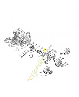 Ressort Stihl ref. 1143-647-2400