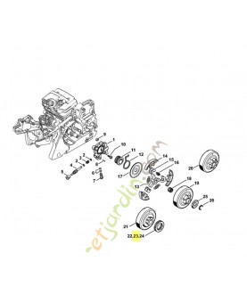 Bague 0000-642-1236 stihl