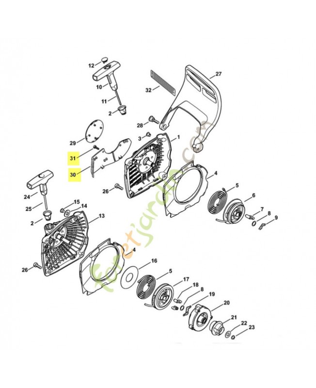 Jeu pieces plaque recouvrement