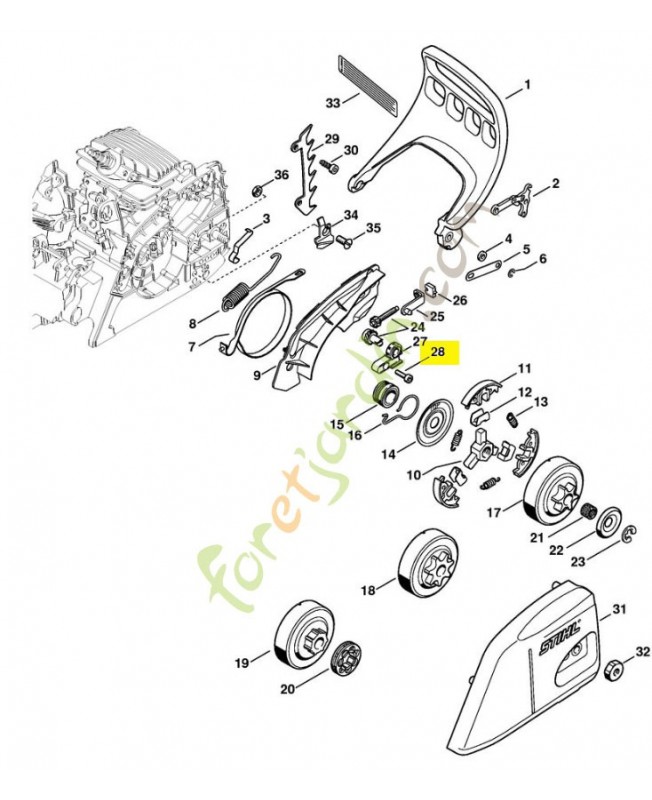 Vis cylindrique is m4 x 15 9075-478-3015. Pièce de rechange Sithl / Vicking