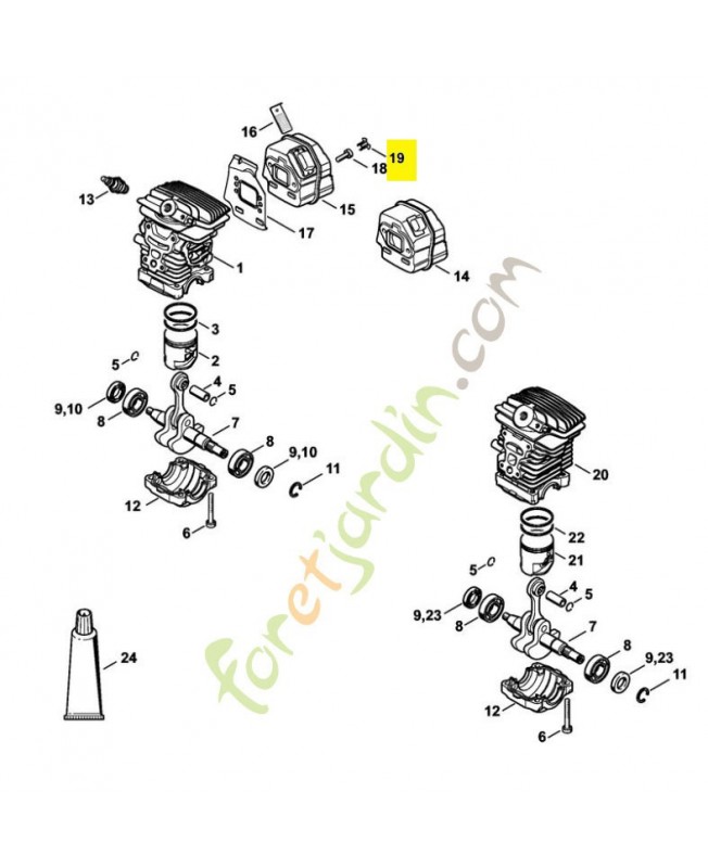 Bouchon 1135-145-9002. Pièce détachée Stihl / Vicking