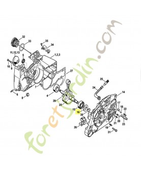 Bague d'étanchéité 15x29,6x4 Stihl réf. 9640-003-1600