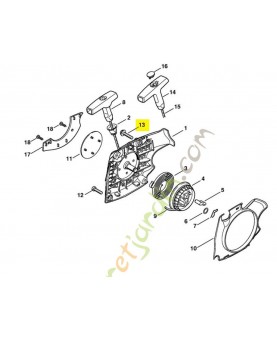 Vis cylindrique is-p 5x25 9074-477-4139. Pièce de rechange Sithl / Vicking