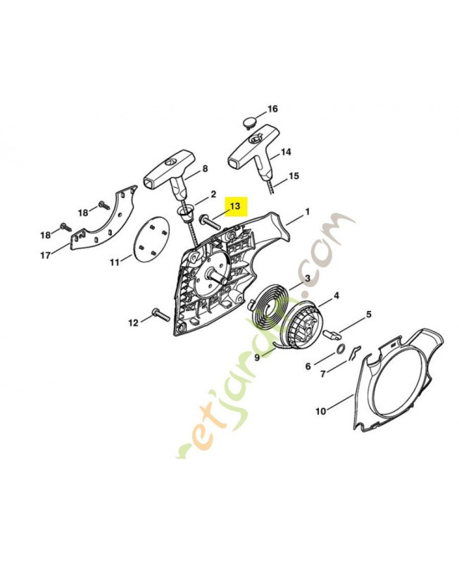 Vis cylindrique is-p 5x25 9074-477-4139. Pièce de rechange Sithl / Vicking