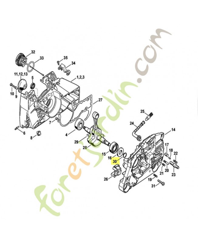 Circlips m15 x 1 9455-621-1520. Pièce de rechange Sithl / Vicking