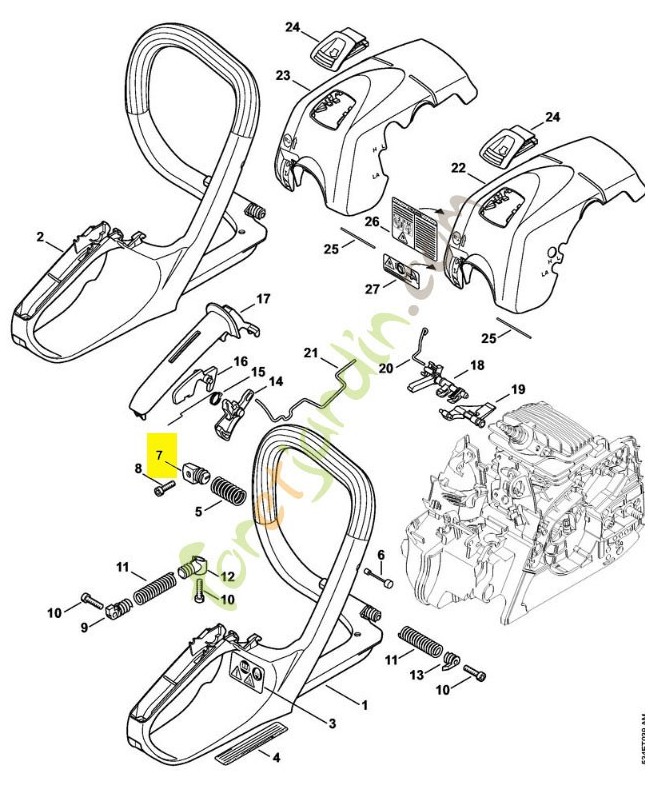 Bouchon 1139-792-2901 pour tronçonneuse stihl
