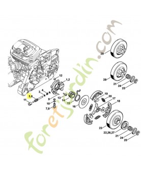 Piston pompe a huile 1128-647-0606 stihl