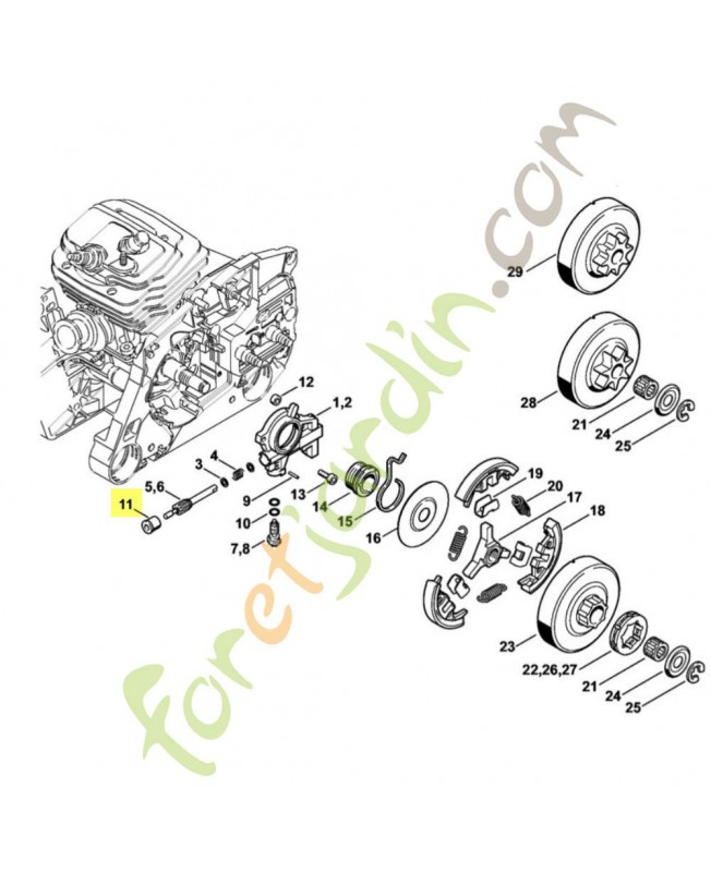 Coussinet 1125-641-9400. Pièce de rechange Sithl / Vicking Coussinet 1125-641-9400. Pièce de rechange Sithl / Vicking