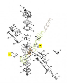Vis a tete demi ronde 1125-122-7403 stihl