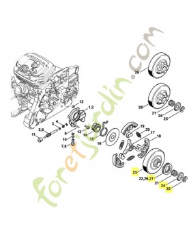 Jeu de pignon a anneau 325 9dt