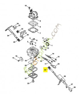 Ressort coude stihl ref. 1139-122-3201