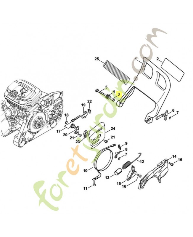 Douille 1124-792-5500. Pièce détachée Stihl / Vicking