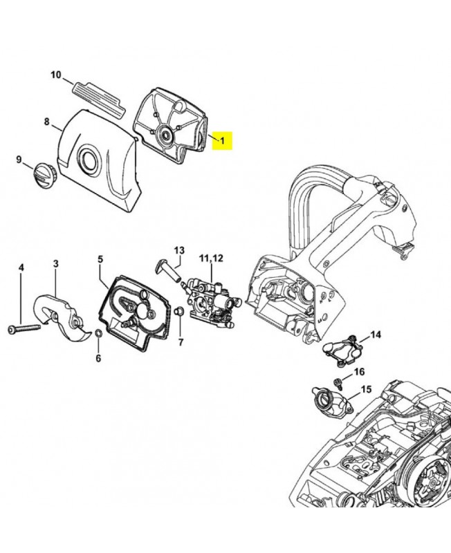 Filtre a air feutre 1146-140-4402. Pièce détachée Stihl 