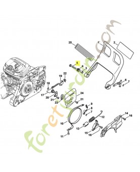 Vis cylindrique ism5x35x22 9022-341-1080. Pièce détachée Stihl / Vicking