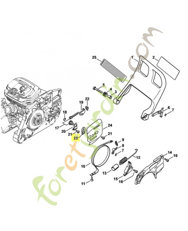 Support 1122-664-4500. Pièce détachée Stihl / Vicking