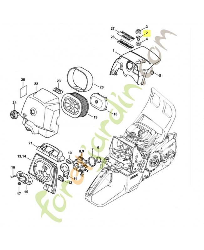 Écrou fendu 1121-084-7000. Pièce détachée Stihl / Vicking Écrou fendu 1121-084-7000. Pièce détachée Stihl / Vicking