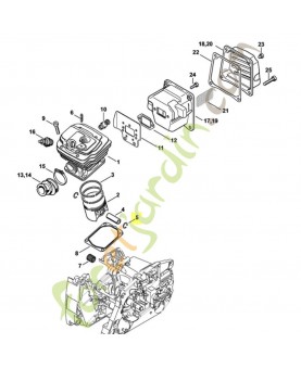 Jonc d'arrêt 12x1 stihl réf. 9463-650-1200