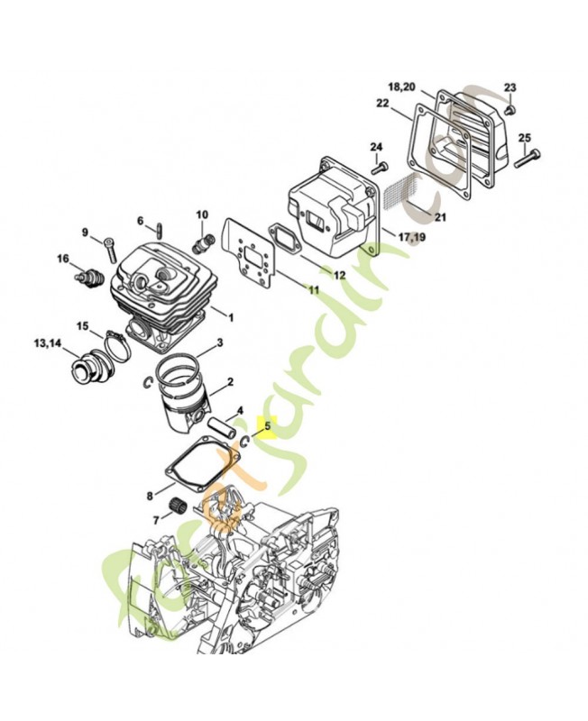 Jonc d'arrêt 12x1 stihl réf. 9463-650-1200