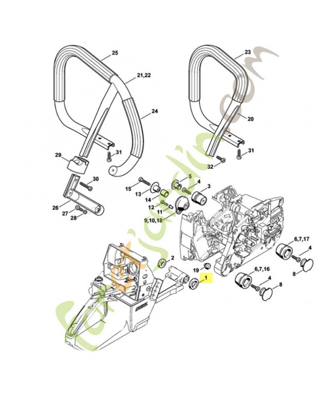 Anneau 1128-791-8401. Pièce de rechange Sithl / Vicking