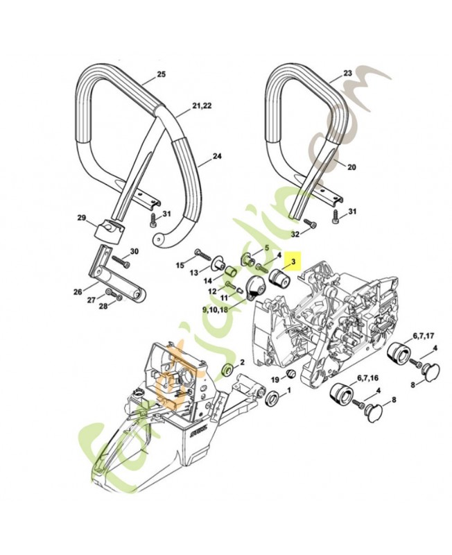 Butoir 1122-790-9905 stihl