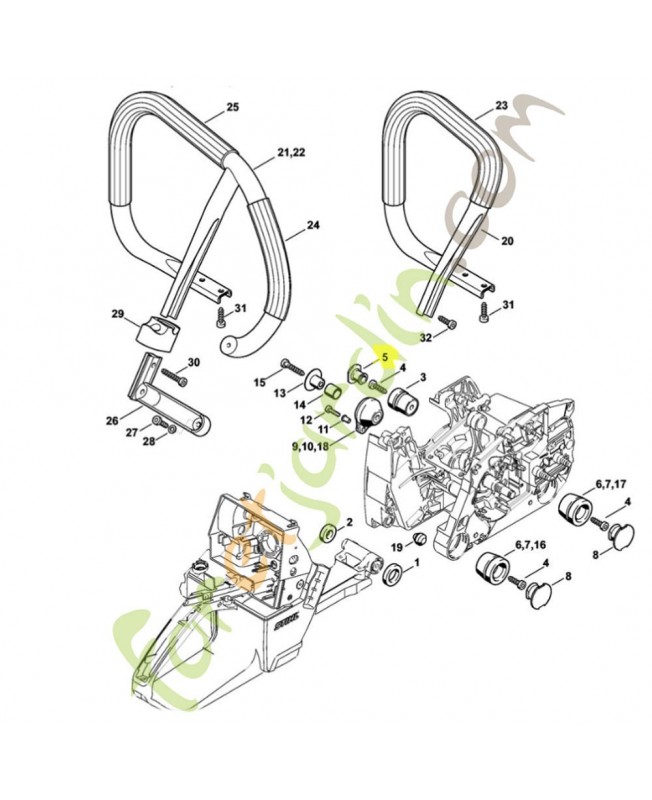 Bouchon Stihl Réf 1122-791-7301 pour MS 650